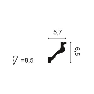 Карниз Orac Decor C200 57х65х2000 мм