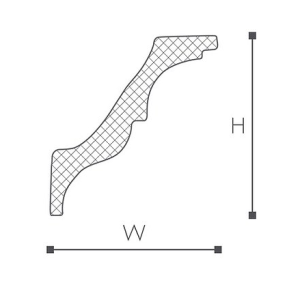 Карниз NMC Nomastyl AT 100х92х2000 мм (пог. м)