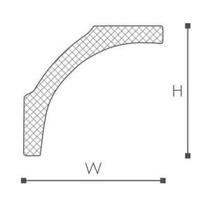 Карниз NMC Nomastyl B1 65х80х2000 мм (пог. м)