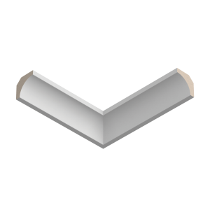 Карниз Ultrawood CR 0012 W 45х45х2000 мм (пог. м)