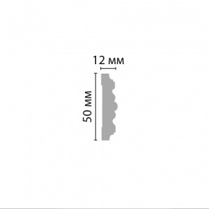 Молдинг Decomaster 97615F гибкий 12х50х2400 мм (пог. м)