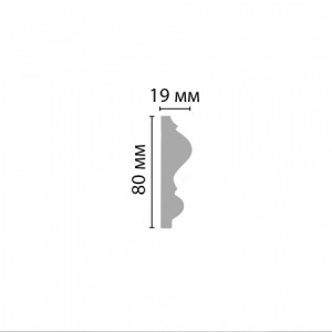 Молдинг Decomaster 97617F гибкий 19х80х2400 мм (пог. м)