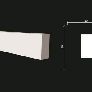 Молдинг Decor Dizayn DD610 10x20х2000 мм (пог. м)