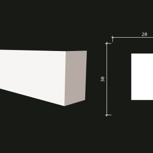 Молдинг Decor Dizayn DD611 20x30х3000 мм (пог. м)