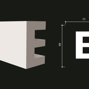 Молдинг Decor Dizayn DD612 25x40х2000 мм (пог. м)