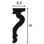 Молдинг Orac Decor DX174-2300 22х60х2300 мм