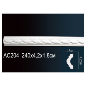 Молдинг Перфект AC204F гибкий 18х42х2400