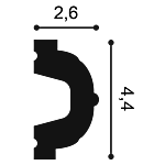 Молдинг Orac Decor P2020 26х44х2000 мм