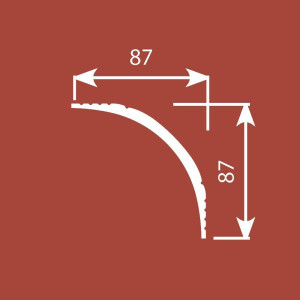 Карниз CoSca КX009 87x87х2000 мм (пог. м)