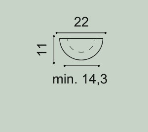 Полуколонна Orac Decor K1101 220 мм