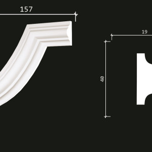 Угловой элемент Decor Dizayn C1-DD002 157х157 мм