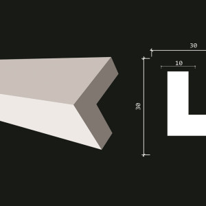 Уголок Decor Dizayn DD803 30x30х2000 мм (пог. м)