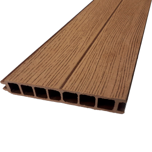 Доска ДПК Holzhof заборная с тиснением А/Б, шип-паз, 165x25x4000 мм