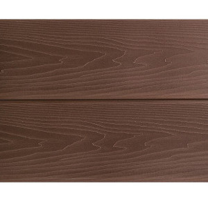 Фасадный планкен из ДПК Экодэк Брайт 3D Каштан 10х220х4000 мм