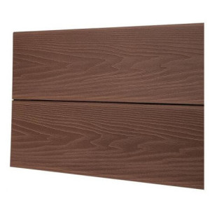 Фасадный планкен из ДПК Экодэк Брайт 3D Каштан 10х220х6000 мм