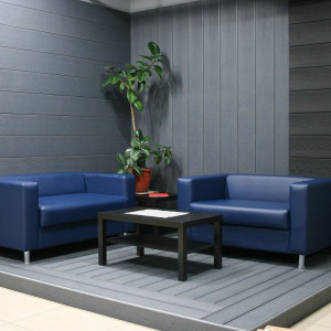 Фасадный планкен из ДПК Экодэк Брайт 3D Серый 10х220х4000 мм