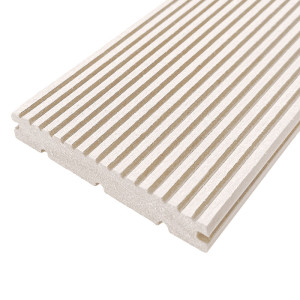 Фасадный планкен из ДПК Holzhof Слоновая кость 13х80х3000 мм