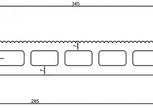 Профиль ступеней CM Decking Stair Венге 25х345x3000 мм
