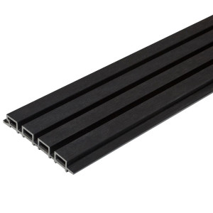 Стеновая реечная панель из ДПК CM Wall Black Wood 26х219х3000 мм