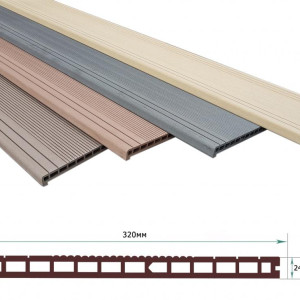 Ступень из ДПК Terrapol Classic Чёрное Дерево 24х320х3000 мм