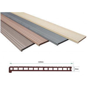 Ступень из ДПК Terrapol Classic Дуб Севилья 24х320х3000 мм