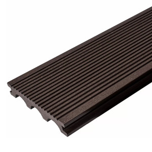 Террасная доска ДПК Davrolex полнотелая 24х150х4000 мм Венге