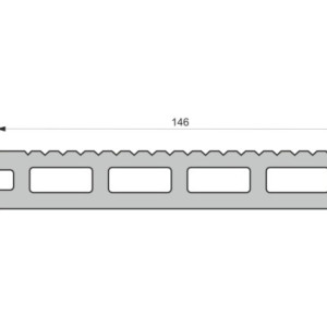 Террасная доска ДПК EcoDecking Extra Графит 23х146х3000 мм