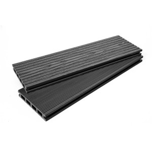 Террасная доска ДПК EcoDecking Tehno Графит 26х147х3000 мм