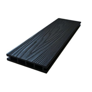 Террасная доска ДПК EcoDecking Titan 3D Антрацит 25х140х3000 мм
