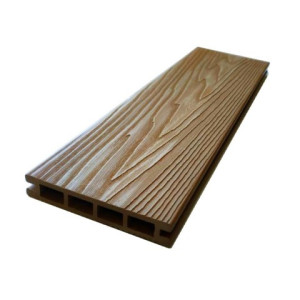 Террасная доска ДПК EcoDecking Titan 3D Песочный 25х140х3000 мм