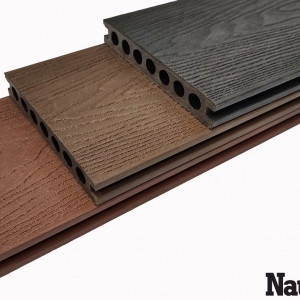 Террасная доска ДПК Nautic Prime Resine 22х148х4000 мм Антрацит