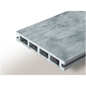 Террасная доска ДПК Woodvex Select Colorite Бело-серый 22х146х4000 мм