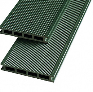 Террасная доска Экодэк Брайт. Вельвет. Кантри Зелёный 22х140х3000 мм