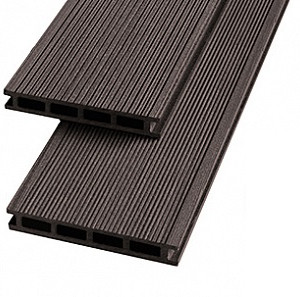 Террасная доска Экодэк Брайт. Вельвет. Шале Шоколад 22х140х6000 мм