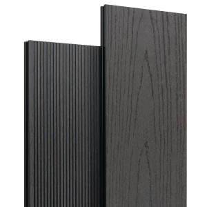 Террасная доска из ДПК Harvex AeroSlim Антрацит 18х140х3000 мм