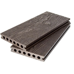 Террасная доска Polivan Усиленная Тёмно-коричневый 24х138х3000 мм