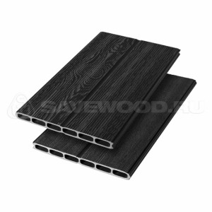 Заборная доска ДПК Savewood Laurus Браш Чёрный 25х300х4000 мм