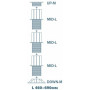 Опора регулируемая Level L7 390-660 мм