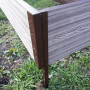 Угловой металлический элемент Holzhof размером для грядок высотой 300х30 мм Коричневый