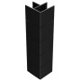 Угловой неповоротный элемент Holzhof 90град. для клумб ПВХ 25х250 мм Чёрный