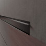 Плинтус LWD скрытый чёрный муар 14,5х60х2800 мм (пог. м)