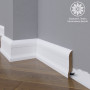 Плинтус Madest Decor 01-083-18 Белый 18х83 мм (пог. м)