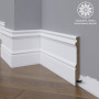 Плинтус Madest Decor 17-136-16 Белый 16х136 мм (пог. м)