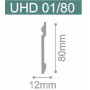 Плинтус напольный Solid UHD 01/80 12х80х2000 мм (пог. м)