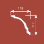 Карниз CoSca КX004 117х118х2000 мм (пог. м)