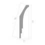 Карниз Ultrawood CR 0026 25х87х2000 мм (пог. м)