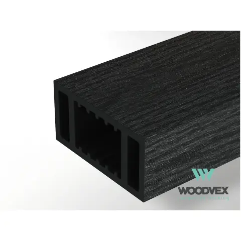 Перила из ДПК Woodvex нижняя Графит 50х100х3000 мм