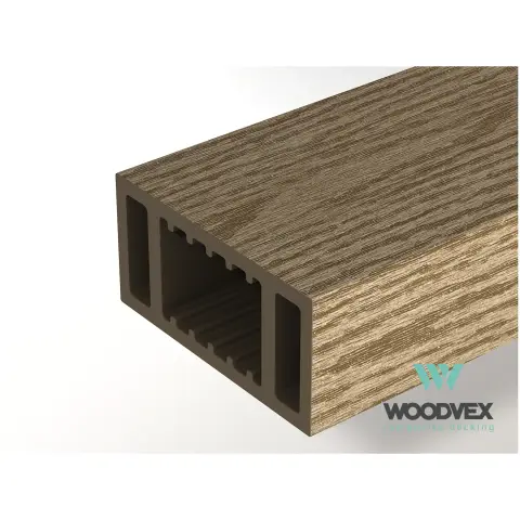 Перила из ДПК Woodvex нижняя Кофе 50х100х3000 мм
