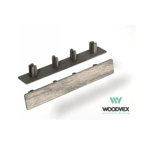 Торцевые заглушки из ДПК Woodvex Select Colorite Серый дым 22х147 мм