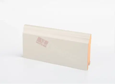 Плинтус Deartio Universal U126-80 RAL 9010 Кремовый 16х80х2050 мм (пог. м)